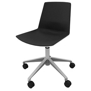 Quadrifoglio Besucherstuhl Clue OCLUEA01 BA B01/028 schwarz, weiß Stoff, 1 St.