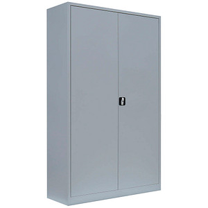 LÜLLMANN Stahlschrank 530380 lichtgrau 4 Fachböden 120,0 x 60,0 x 195,0 cm, aufgebaut, 1 St.