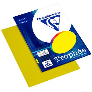 Clairefontaine Kopierpapier Trophée canariengelb DIN A4 80 g/qm 100 Blatt