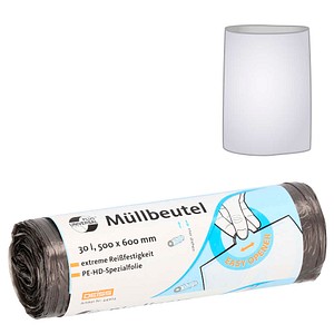 DEISS Müllbeutel UNIVERSAL PLUS® 30,0 l transparent 5 µm, 50 St.