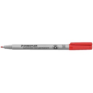 STAEDTLER Lumocolor Folienstifte rot 1,0 mm non-permanent, 10 St.