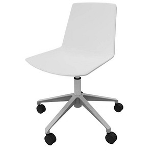 Quadrifoglio Besucherstuhl Clue OCLUEA01 GR B03/141 weiß, grau Kunstleder, 1 St.