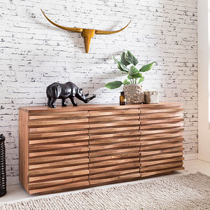 WOHNLING Sideboard, WL5.200 braun 160,0 x 43,0 x 75,0 cm, 1 St.