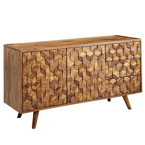 WOHNLING Sideboard, WL6.563 sheesham 138,0 x 45,0 x 76,0 cm, 1 St.