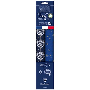 Clairefontaine Geschenkpapier Set Tiny Rolls mehrfarbig, 5,0 m