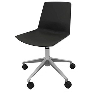 Quadrifoglio Besucherstuhl Clue OCLUEA01 GR B03/138 schwarz, grau Kunstleder, 1 St.
