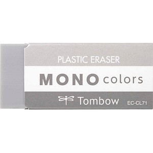 Tombow Radiergummi MONO colors grau, 1 St.
