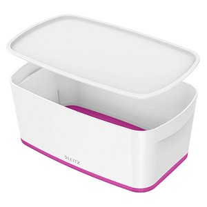 LEITZ MyBox Aufbewahrungsbox 5,0 l perlweiß/pink 31,8 x 19,1 x 12,8 cm
