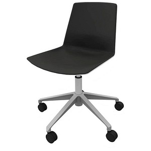 Quadrifoglio Besucherstuhl Clue OCLUEA01 BA B03/138 schwarz, weiß Kunstleder, 1 St.