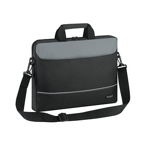 Targus Laptoptasche Intellect Topload Kunstfaser schwarz/grau TBT238EU bis 39,6 cm (15,6 Zoll)
