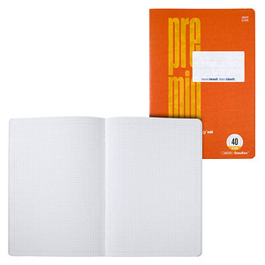 Staufen® Schulheft Premio Lineatur 40 kariert DIN A4 Rand rundum, 32 Blatt, 1 St.