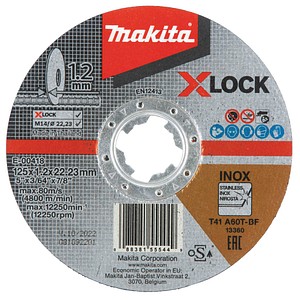 makita Trennscheibe X-Lock E-00418, 1 St.