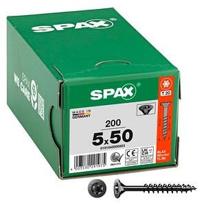 SPAX® Universalschrauben T20 Senkkopf BLAX 0191040500503 5 mm x 50 mm, 200 St.