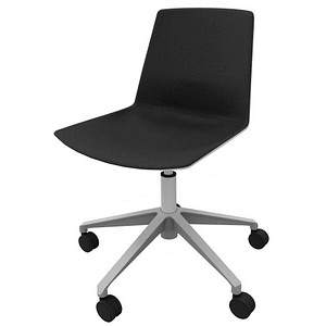 Quadrifoglio Besucherstuhl Clue OCLUEA01 GR B01/028 schwarz, grau Stoff, 1 St.