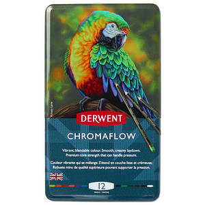 DERWENT Chromaflow Buntstifte farbsortiert, 12 St.
