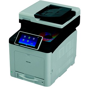 RICOH SP C360SFNw 4 in 1 Farblaser-Multifunktionsdrucker grau RICOH SP C360SFNw 4 in 1 Farblaser-Multifunktionsdrucker grau