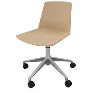 Quadrifoglio Besucherstuhl Clue OCLUEA01 GR B03/181 beige, grau Kunstleder, 1 St.