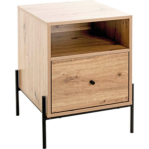 HAKU Möbel Konsole Nachttisch rechteckig MDF-Platte eiche 45,0 x 47,0 x 60,0 cm, 1 St.