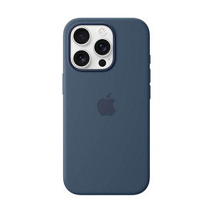 Apple Silikon Case Handy-Cover für Apple iPhone 16 Pro denim