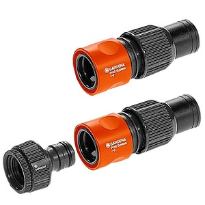 GARDENA Gartenschlauchverbinder-Set Profi-System 1505-23, 26,5 mm (G 3/4 Zoll), 33,3 mm (G 1 Zoll) Gewinde, 1 St.