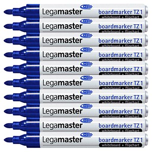 10 Legamaster TZ 1 Whiteboard- und Flipchart-Marker blau 1,5 - 3,0 mm 10 Legamaster TZ 1 Whiteboard- und Flipchart-Marker blau 1,5 - 3,0 mm