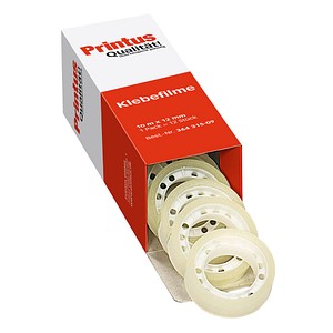 Printus Klebefilm transparent 12,0 mm x 10,0 m 12 Rollen