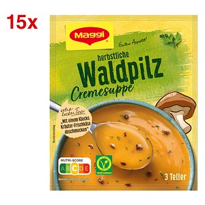 Maggi® herbstliche Waldpilz Cremesuppe  15x 3 Portionen, 15 St.
