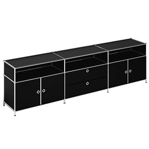 viasit Sideboard System4, 496638 schwarz 227,9 x 40,4 x 62,0 cm, 1 St.