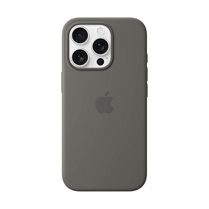 Apple Silikon Case Handy-Cover für Apple iPhone 16 Pro stein