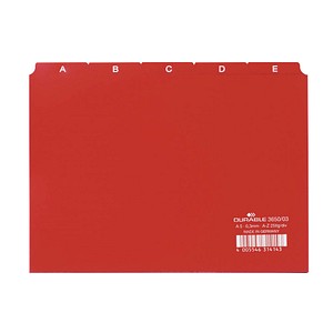 DURABLE Karteikartenregister A-Z rot