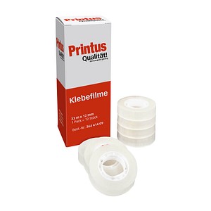 Printus Klebefilm transparent 12,0 mm x 33,0 m 12 Rollen