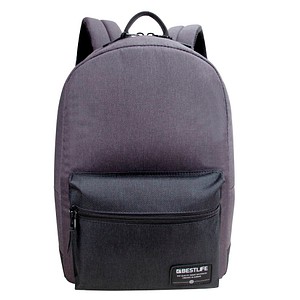 BESTLIFE Laptop-Rucksack AUDREY Kunststoff grau bis 35,8 cm (14,1 Zoll)