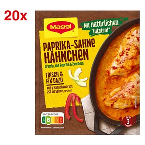 Maggi® Paprika-Sahne-Hähnchen-Sauce  20x 3 Portionen, 20 St.