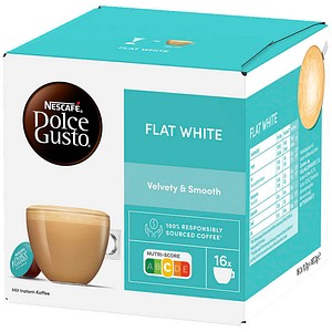 NESCAFÉ DOLCE GUSTO® Flat White Velvety & Smooth Kaffeekapseln, mild, 16 St.
