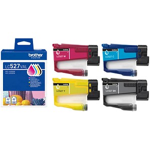 brother LC-527VAL schwarz, cyan, magenta, gelb Druckerpatronen, 4er-Set