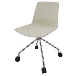 Quadrifoglio Besucherstuhl Clue beige, grau Stoff, 1 St.