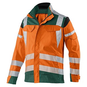 KÜBLER® unisex Warnjacke REFLECTIQ orange, moosgrün Größe 25