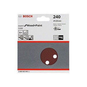 5 BOSCH C430 Expert for Wood and Paint Schleifblätter 240