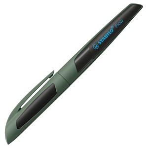 STABILO Kugelschreiber Flow khaki/schwarz, Schreibfarbe: blau, 1 St.