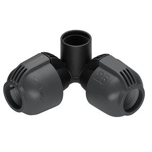GARDENA Verlegerohrverbinder Winkelstück 25 mm x 3/4 Zoll Innengewinde Sprinklersystem