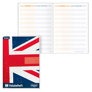 Häfft® Verlag Vokabelheft Schulstuff Union Jack liniert DIN A5 ohne Rand, 64 Blatt, 1 St.