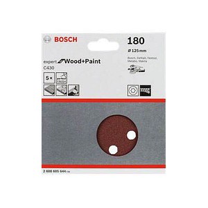 5 BOSCH C430 Expert for Wood and Paint Schleifblätter 180
