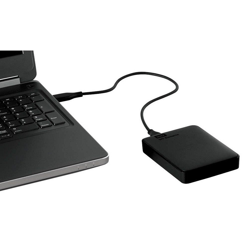 Portable schwarz HDD-Festplatte externe | Digital Elements TB Western Printus 2