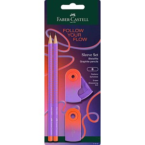 FABER-CASTELL Grip Sparkle Bleistift-Set B punchy melon, 1 St.