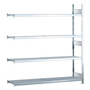 SCHULTE Anbau-Schwerlast-Weitspannregal WS 2000 15597 silber 200,0 x 80,0 x 250,0 cm