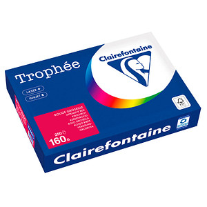 Clairefontaine Kopierpapier Trophée kirschrot DIN A4 160 g/m² 250 Blatt