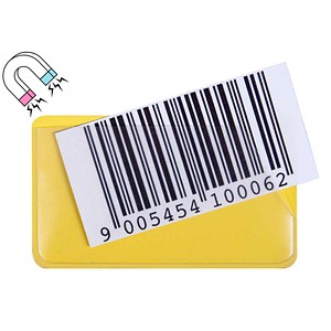 EICHNER Etikettenhalter magnetisch gelb 13,8 x 5,8 cm, 50 St.