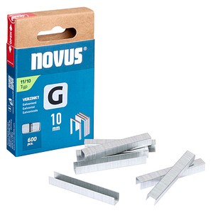 novus Tackerklammern Flachdraht 11/10, 600 St.