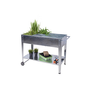 Garden Pleasure Hochbeet MARIEGOLD Metall silber rechteckig 52,0 x 81,0 cm, 1 St.
