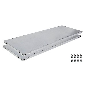 SCHULTE Fachboden für Schwerlastregal Z1 silber 100,0 x 30,0 cm, 2 St.
